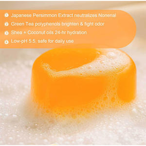 Savon au kaki purifiant et déodorant pour le corps, naturel, doux, aux extraits <span class=keywords><strong>de</strong></span> thé vert, adapté à tous les types <span class=keywords><strong>de</strong></span> peau - Product Image 5