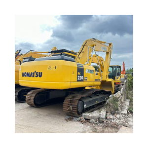รถขุดตีนตะขาบ Komatsu PC220-7 มือสองจากญี่ปุ่น น้ำหนัก 22 ตัน รถขุดไฮดรอลิก Komatsu PC220-7 สำหรับงานก่อสร้างและงานเหมือง - Product Image 1