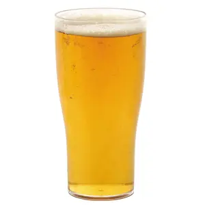510ml PC Beer Glass Brand Barware Cônico Cup 17oz Clear Unbreakable Plastic Pint Beer Glass