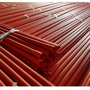 PVC Orange Flexible plastic tube electrical ware protection pipe electrical gi conduit pipe specification PVC pipe