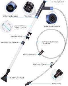 Seaoura SR-528 <span class=keywords><strong>Aquarium</strong></span> Snelle Waterwisselaar Stofzuigerset Voor Water Veranderend Zand Wassen Met <span class=keywords><strong>Aquarium</strong></span> Schoonmaken - Product Image 4