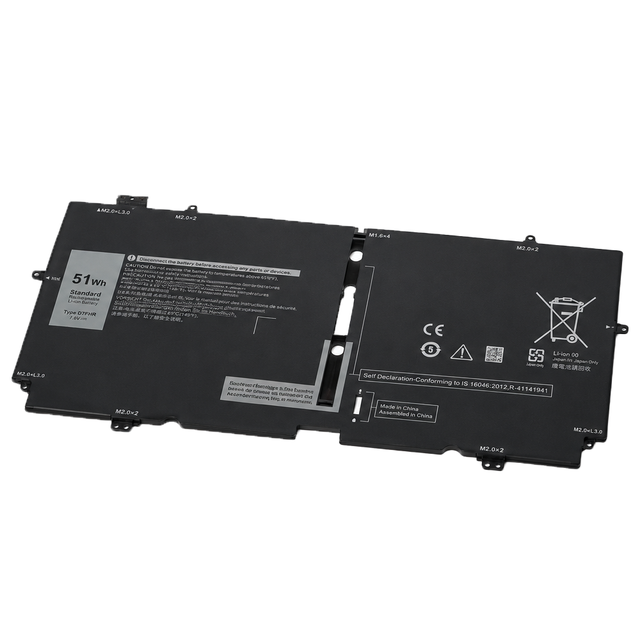 New Genuine Original 52TWH 8.8V 51Wh Laptop Battery for Dell XPS 13 7390 2-in-1 P103G P103G002 P103G001 052TWH 0XX3T7 Notebook