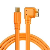 Câble de données pour appareil photo reflex numérique 5D3/5D2/6D/270D/80D vers ordinateur avec connecteur USB Type-C pour une transmission de données à haute vitesse