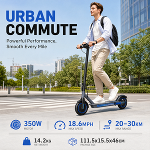 <span class=keywords><strong>Patinete</strong></span> Eléctrico Portátil <span class=keywords><strong>Urban</strong></span> <span class=keywords><strong>Glide</strong></span> de 350W 36V con Gran Autonomía, Doble Freno y Neumático de Panal para Adultos, Uso Diario en la Ciudad y Viajes - Product Image 6
