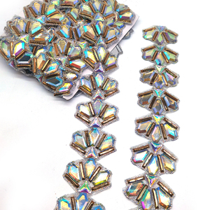 Tùy ChỉNh Nóng bán truyền cảm hứng cho thiết kế Rhinestone <span class=keywords><strong>TRIM</strong></span> sắt trên đính cắt tỉa cho notting đồi lễ hội mặc quần áo - Product Image 5