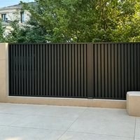 Clôture en aluminium à lattes verticales, prix de gros usine, couleur et taille personnalisées, pour jardin de villa, mur décoratif de clôture de territoire