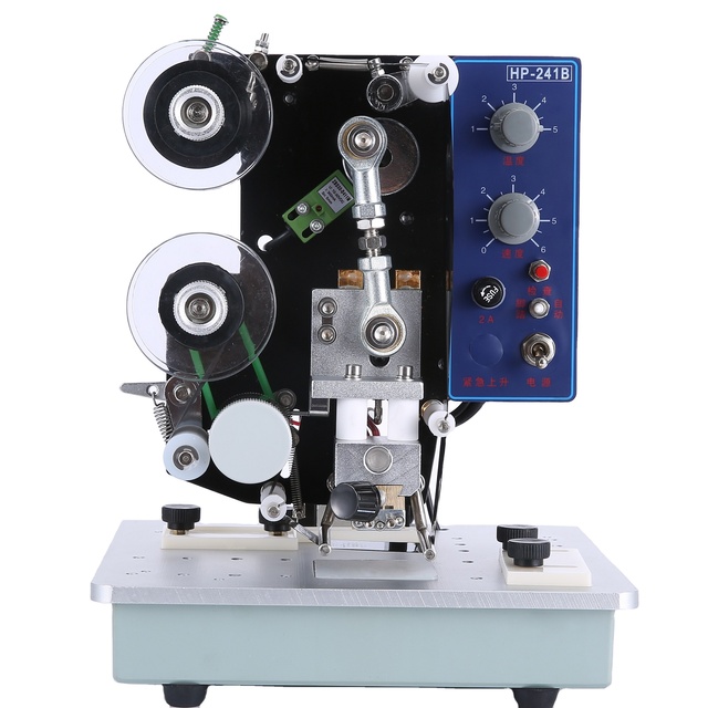 HP-241B Semi-Automatic Electric Hot Stamping Batch Number Expiry Date Coding Color Ribbon Printing Machine Easy Operate 1 Year