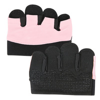 Gants de fitness unisexes à fermeture magnétique, antidérapants, demi-doigts, design quatre doigts, absorbants la transpiration, respirants, en polyester