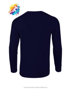 ออกแบบเสื้อยืดแขนยาวผ้าฝ้าย 100% ลายสก็อตสำหรับผู้ชาย พร้อมพิมพ์ลายดิจิทัลรักษ์โลก - Product Image 3