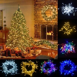 <span class=keywords><strong>Guirlande</strong></span> lumineuse LED 100 LED 10M pour Noël/mariage/fête, décoration extérieure étanche AC 110V 220V, 9 couleurs - Product Image 6