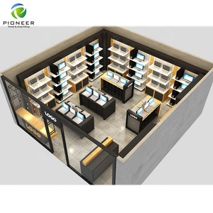 Pioneer Retail Wood Store Display Rack Shelf for Laptop Computer <strong>Showroom</strong> Design - Product Image 2