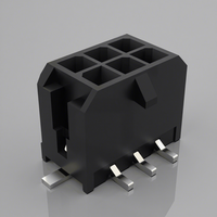 Connecteur Molex pour carte PCB, HC-MX3.0-2x3A, contact en laiton, boîtier en nylon, pas de 3,0 mm, fil vers carte