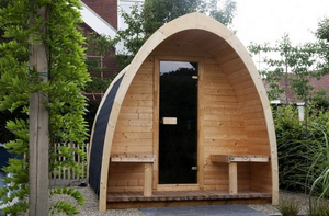 Sauna extérieur Poêle à dosettes Chauffages infrarouges en bois massif Salle de sauna sec traditionnel en bois personnalisé Intérieur en rouge à vendre 40mm - Product Image 3
