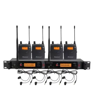 Sistema de micrófono Inalámbrico UHF IEM, M-2050 monitores de oído con 6 paquetes de carrocería