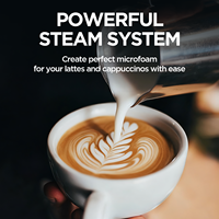 Cafetera Espresso Todo en Uno de Acero Inoxidable, Semiautomática, con Pantalla Táctil Inteligente, 20 Bares, con Sistema de Agua Caliente para Uso Doméstico y Hotelero