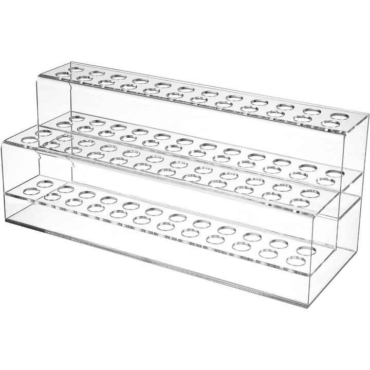 Clear Acrylic Stackable CD Holder Rack - Eco-Friendly Display