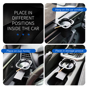 Venta caliente al por mayor Automóvil Coche Cenicero Accesorios interiores Moda Cigarrillo Portavasos Fumar Cubo <span class=keywords><strong>de</strong></span> basura - Product Image 2