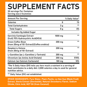 Gomitas Adelgazantes con Etiqueta Personalizada, Fórmula 6 en 1, Gomitas de Garcinia Cambogia Pura, Aumentan los Niveles de Energía con L-Carnitina y Cromo - Product Image 6
