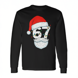 Six Seven Meme Christmas 67 Santa Face - Camiseta de manga larga para niño - Product Image 2