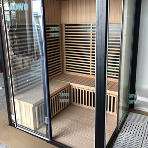 <span class=keywords><strong>Sauna</strong></span> de madera y vapor para interior y exterior, baño de ducha <span class=keywords><strong>con</strong></span> infrarrojos - Product Image 5
