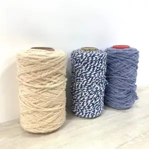 Bioserica Era China yarn supplier custom color recycled cotton mop 8ply blended yarn