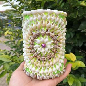 天然の貝殻ペンホルダー工芸品装飾海辺の休暇クリエイティブギフト親友への子供の誕生日プレゼント - Product Image 4