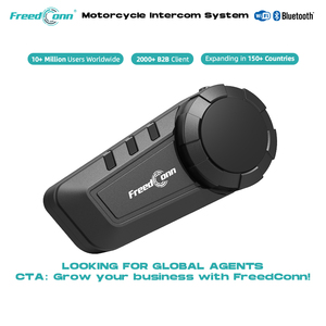 Intercomunicador para Casco FreedConn KY-PRO para 6 Personas, Auriculares Inteligentes con Alcance de 1000 Metros, Auriculares Inalámbricos <span class=keywords><strong>FM</strong></span>, Compartir Música - Product Image 1