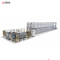 Ligne d'assemblage robotisée à 6 axes pour aquariums en verre, production intelligente autonome avec assemblage de cadre à double station pour aquariums