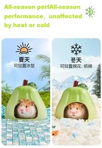 Cueva de Cerámica en Forma de Pera Bucatstate para Mascotas Pequeñas: Hámsters, Ratas Ornamentales, Canguros Azucareros y Otros Animales Pequeños. - Product Image 3