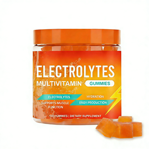 Bonbons gélifiés électrolytiques pour adultes en marque privée, enrichis en multivitamines, soutien nutritionnel sportif, fonction musculaire, augmentation de l'énergie, 120 unités - Product Image 1