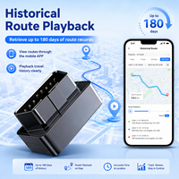 Rastreador GPS OBD Inalámbrico a Prueba de Agua 2G LBS PC WiFi Aplicación Android IOS 1 Año de Garantía Almacenamiento en la Nube 4G para Flotas de Vehículos Advertencia de Exceso de Velocidad
