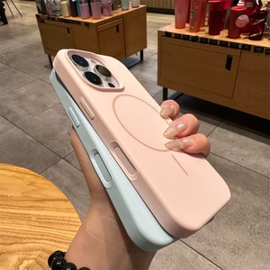เคสซิลิโคนเหลวแม่เหล็กสำหรับ iPhone 15 Pro Max พร้อมซับในไมโครไฟเบอร์กำมะหยี่แท้ สำหรับ iPhone 17 16 15 14 13 Pro Max Plus - Product Image 2