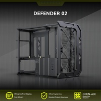 Boîtier de tour complet Mini-ITX pour jeux MOD avec refroidissement par eau modulaire en aluminium CNC entièrement ouvert pour DEFENDER 02