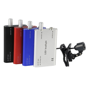 Linterna frontal LED portátil para uso dental, oral y de otorrinolaringología, con clip, brillo ajustable, múltiples colores, material de aleación. - Product Image 2