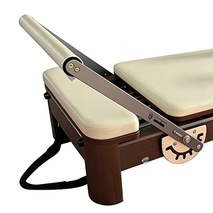 Cama de Pilates <span class=keywords><strong>Reformer</strong></span> <span class=keywords><strong>Plegable</strong></span> al por Mayor, Máquina de Fitness de Alta Gama para Gimnasio, <span class=keywords><strong>Reformer</strong></span> de Pilates <span class=keywords><strong>Plegable</strong></span> de Aleación de Aluminio y Nogal - Product Image 2