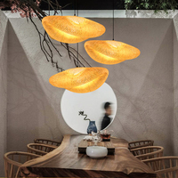 Lampu Gantung Bambu Buatan Tangan Anyaman Alami Lampu Rotan Restoran Dekorasi Rumah Untuk Kamar Tidur Gaya Farmhouse Ruang Tamu