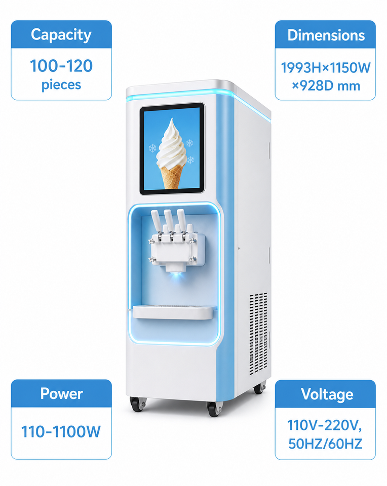 32 Inch Ice Cream Vending Machine for Touch Screen Self Service for ...