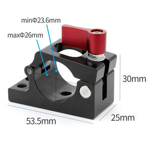 Pince de tige de rail en alliage d'aluminium 25mm-27mm pour DJI <span class=keywords><strong>Ronin</strong></span> <span class=keywords><strong>M</strong></span> MX System Support Pipe Clip Screen Monitor Support de poignée réglable - Product Image 5