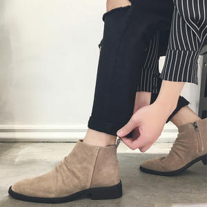 Sh11226a Point toe <span class=keywords><strong>Botines</strong></span> negros hombres 2024 zapatos de cuero de alta calidad botas <span class=keywords><strong>para</strong></span> hombres - Product Image 5