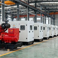 Groupe électrogène diesel 280 kW 350 kVA à prix avantageux, triphasé 50 Hz, démarrage à distance, type silencieux avec carénage insonorisé, puissance de secours