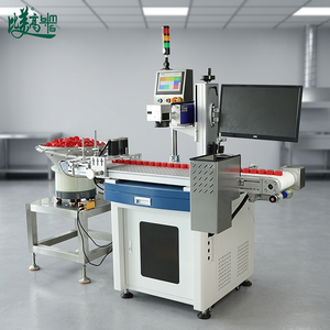 Système laser <span class=keywords><strong>de</strong></span> marquage <span class=keywords><strong>de</strong></span> capsules <span class=keywords><strong>de</strong></span> flacons conforme à la norme EAEU : alimentation automatique, marquage <span class=keywords><strong>de</strong></span> données variables, validation des codes, rejet des erreurs, empilage - Product Image 1