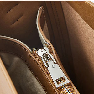 Echte echte Leder Custom Tote Umhängetaschen für Frauen Elegante Damen tasche mit Reiß verschluss und Tasche für Herbst Winter Frühling - Product Image 3