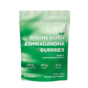AHUALYN Gommose di Magnesio e Ashwagandha Personalizzabili OEM/ODM, Integratore Alimentare con Miscela <span class=keywords><strong>Bio</strong></span> di Magnesio 10-in-1 - Product Image 1