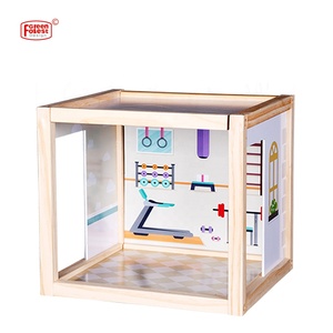 <span class=keywords><strong>Mini</strong></span> aire de jeux décorative pour enfants, maison de poupée, avec <span class=keywords><strong>mini</strong></span> meubles et jouets de famille pour garçons - Product Image 3