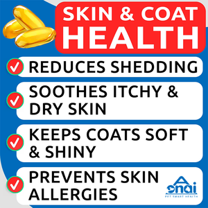 Omega 3 köpekler için-180 balık yağı cilt alerji kaşıntı kabartma sıcak noktalar tedavi EPA ve DHA yağ asitleri somon yağı dökülme davranır - Product Image 2