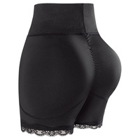 Culotte gainante taille haute pour femme avec coussinets amovibles, effet push-up et compression