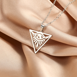 Ojo <span class=keywords><strong>de</strong></span> <span class=keywords><strong>Horus</strong></span> Collar Colgante Collar <span class=keywords><strong>de</strong></span> acero inoxidable <span class=keywords><strong>Amuleto</strong></span> para la amistad <span class=keywords><strong>de</strong></span> fe - Product Image 1