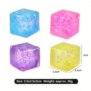 Juguete Antiestrés de Maltosa de 85 Grados, con Forma de Cubos de Hielo Pequeños, de Rebote Lento, Divertido, con Diseño de Aurora y Dibujos Animados Juveniles, en Caja, Venta al por Mayor - Product Image 5