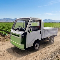 Pick-up électrique sur mesure fabriqué en usine, longue portée, quatre roues motrices, cabine fermée, pick-up électrique 2 places pour livraison urbaine