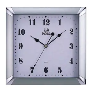 ME Western Luxury Design Square Wall Clock Quartz Sweep Movement Black Numbers Resin Body Color-Changing Feature Manufacturer